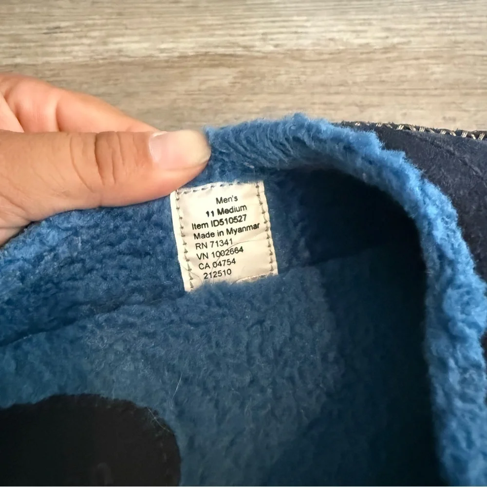 L.L. Bean Blue Suede Slippers